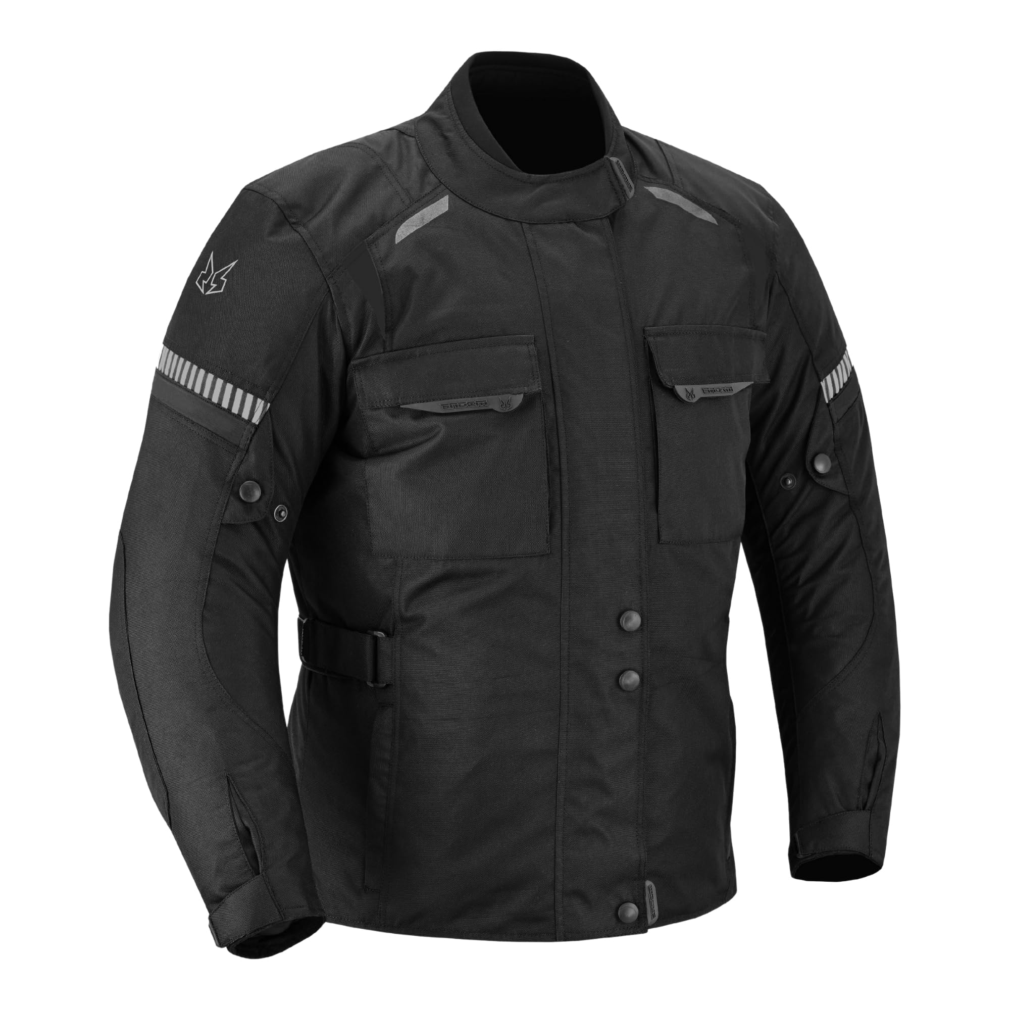 Chaqueta Moto Mujer 4 Estaciones Impermeable con Protecciones CE incluídas y Forro Extraíble