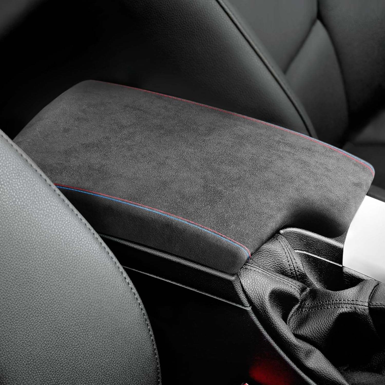 BETTERHUMZ Car Center Console Armrest Cover for BMW 3 Series 2005-2012 E90 E91 E92 E93 325i 320i 318i Storage Box Lid Interior Accessories