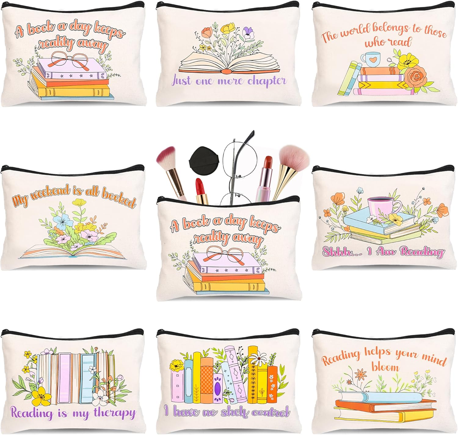 EETOZ 7 PCS Book Lovers Gifts For Woen,Bookish Gifts For Readers,for Woen,Birthday Bookish