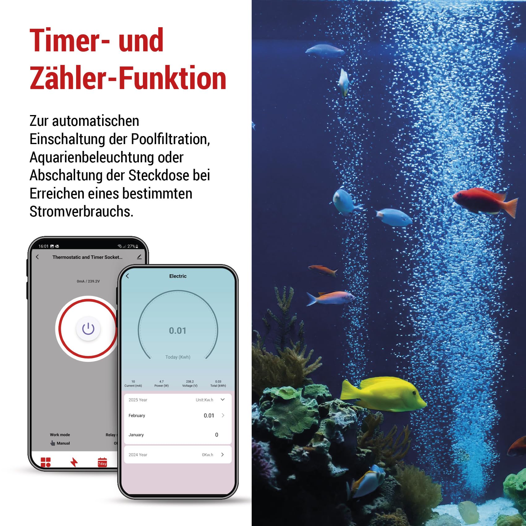 EMOS GoSmart - 2in1 Steckdosenthermostat und Zeitschaltuhr mit App - Smart Home digitaler Raumtemperaturregler und Timer-Steckdose für Heizung und Kühlung - erhöhter Berührungsschutz - Typ F Schuko