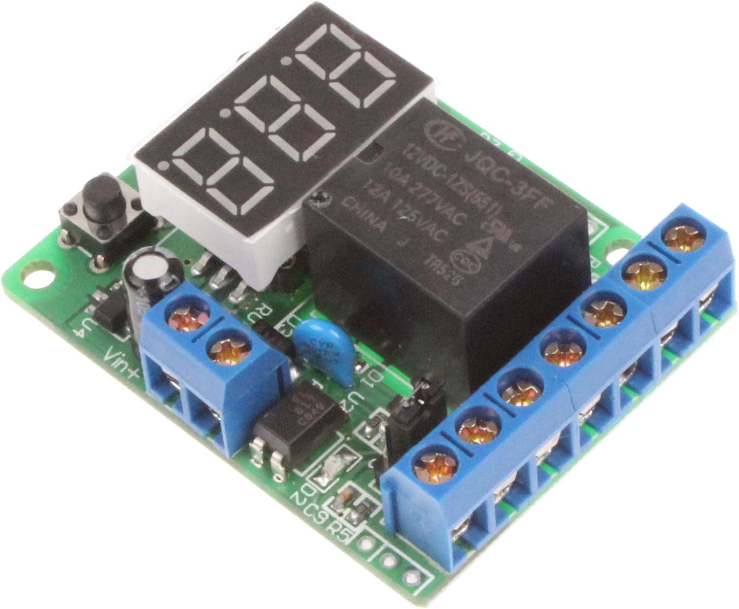 Amazon Com Noyito Voltage Relay Module Upper Lower Limit Detection Control Switch Off On Over Voltage Protection Battery Charge Discharge Timing 24v Electronics