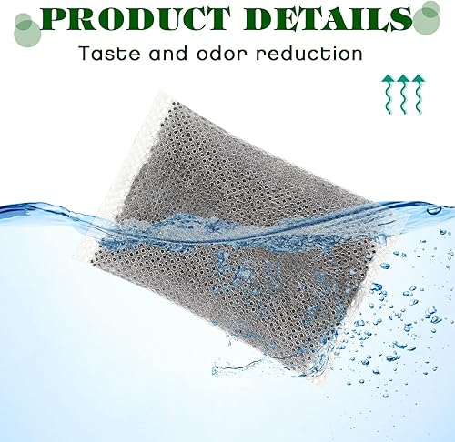 Miniatura 4 de Weewooday 50 filtros de agua de destilador de carbón activado, bolsas de filtro de carbón activado de repuesto de cáscara de coco compatibles con