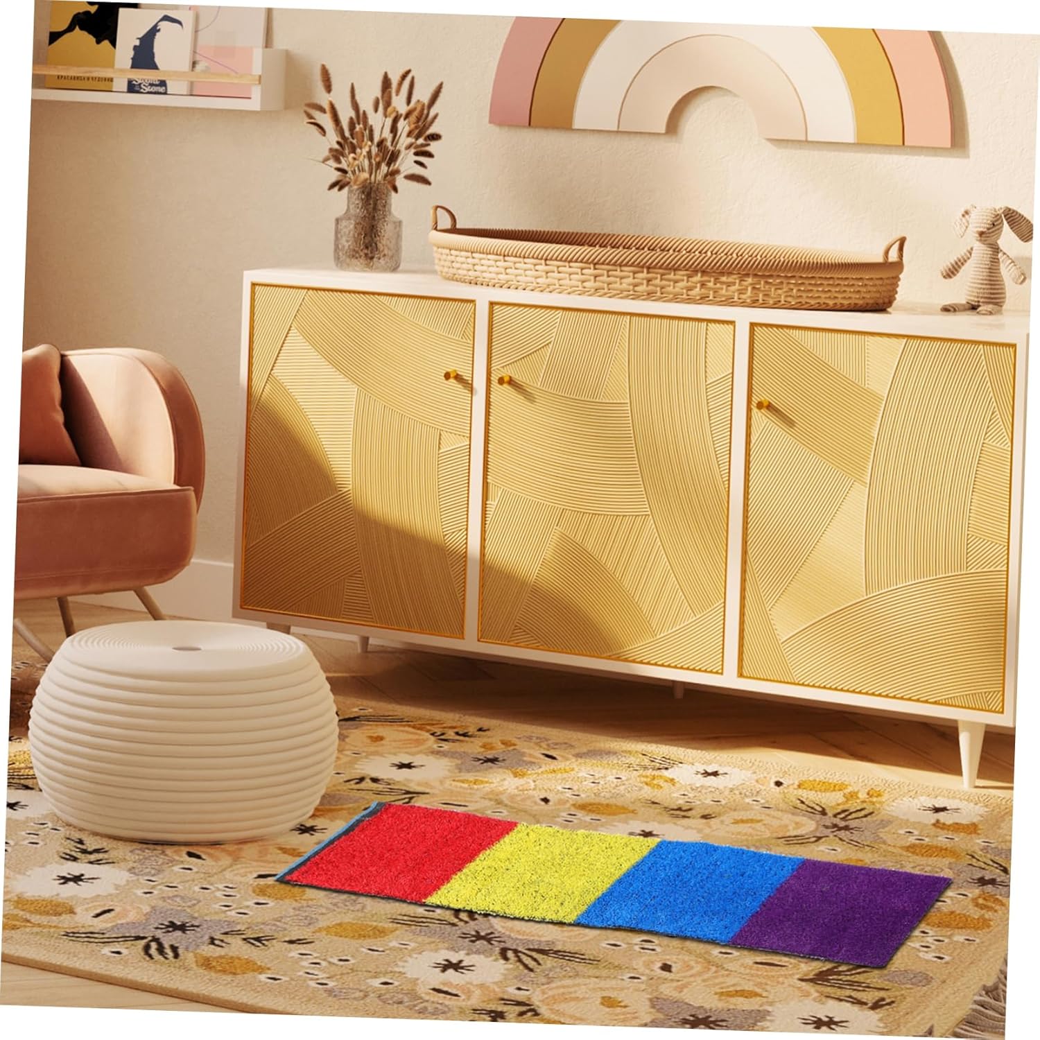 HANABASS Artificial Turf Playground Mat for Outdoor Use Fake Grass Rug for Boys and Girls Play Areas Synthetic Grass Floor Mat Easy to Clean M² Imitation Turf