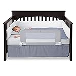 Hiccapop Convertible Crib Bed Rail for Toddlers, Crib Rail Guard with Reinforced Anchor Safety