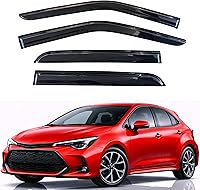 Vista 198 de KPY Moldura deflectora de viento con protección contra la lluvia compatible con GMC Terrain 2018-2023, 4 unidades, para ventana lateral, autoadhesiva