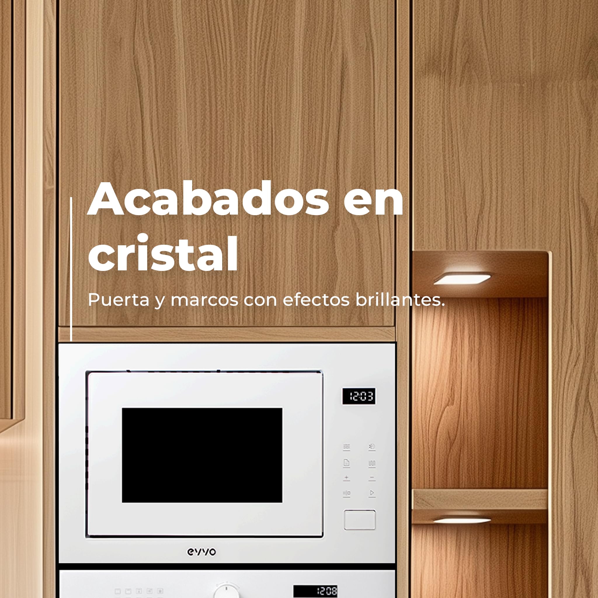 Micro-ondes intégré EVVO Mi45 Glass Bl