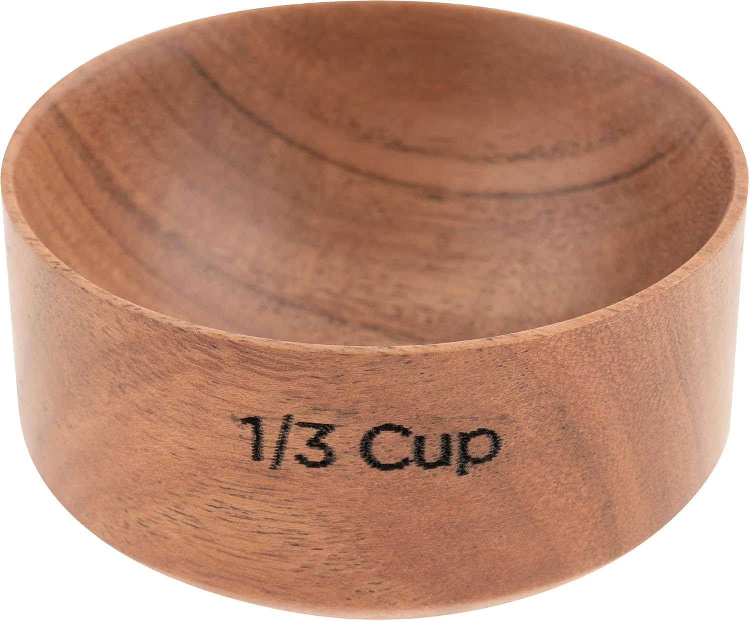 Karma, Acacia Wood Measuring Cups, Set of 4 Wooden Measuring Cups