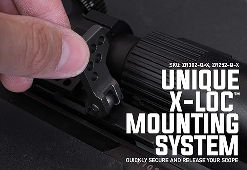 Miniatura 10 de Monstrum Slim Profile Series Cantilever Offset Dual Ring Picatinny Soporte de alcance con liberación rápida  1.181in de diámetro