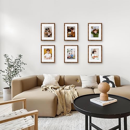 Miniatura 54 de Picrit - Juego de 12 portarretratos de 5 x 7 pulgadas para colgar en la pared o exhibir sobre una mesa, para fotos de 4 x 6 con paspartú o 5 x 7