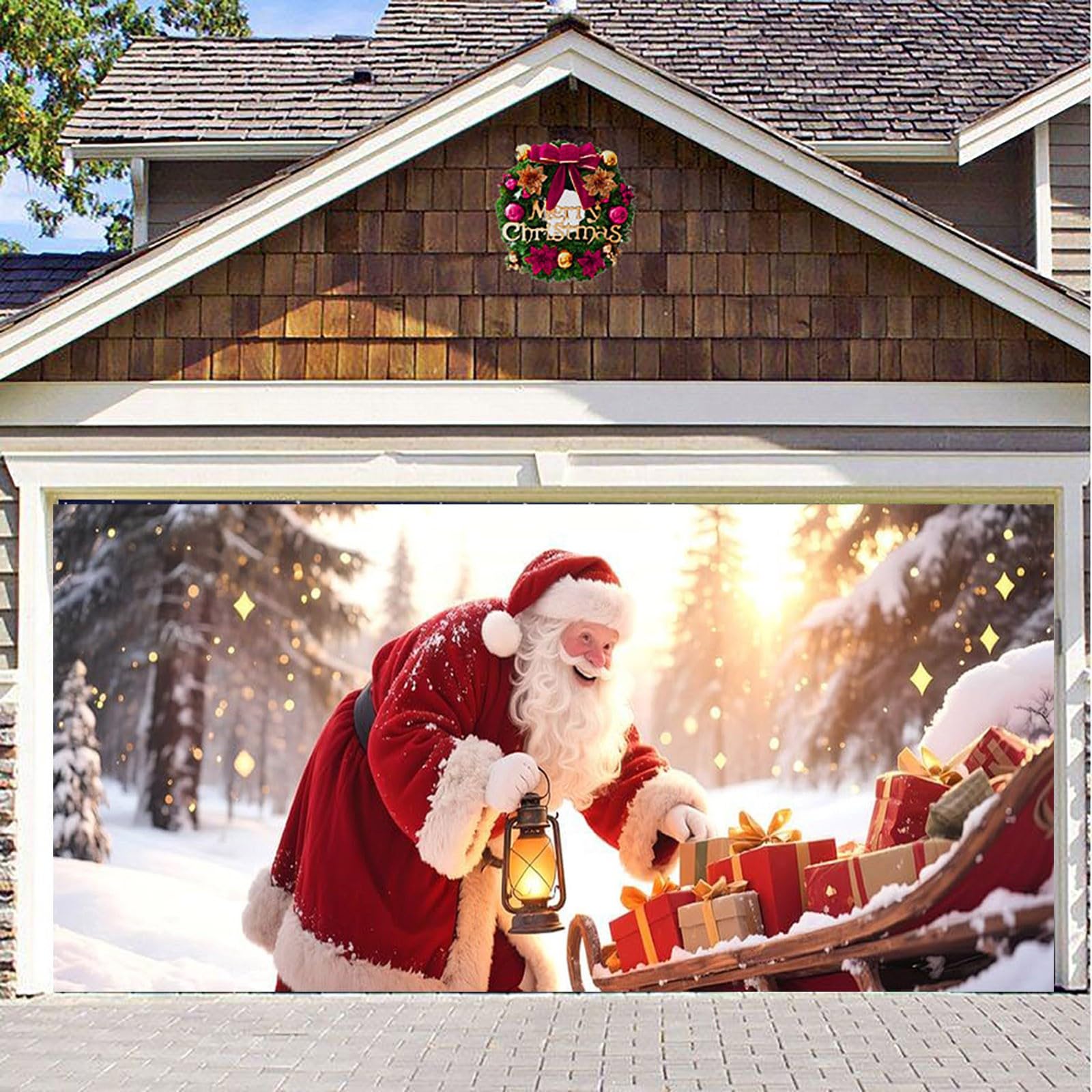 Cartel de graduación grande para puerta de garaje al aire libre para temporada de vacaciones, porche delantero, patio, festivo, letrero de bienvenida de Navidad