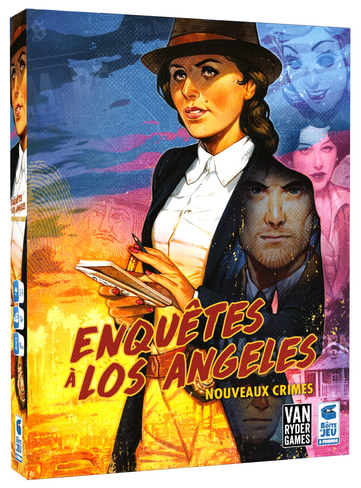 Blackrock Investigations in Los Angeles: New Crimes - Expansion Investigation in Los Angeles - The Game Box Games - Investigation Board Game - Competitive and Asymmetrical Game L