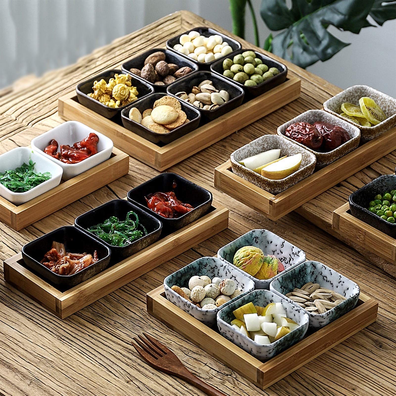 スナック、フルーツ、前菜、サイドディッシュ、サービングディッシュ、和風食器セット、ディップボウル