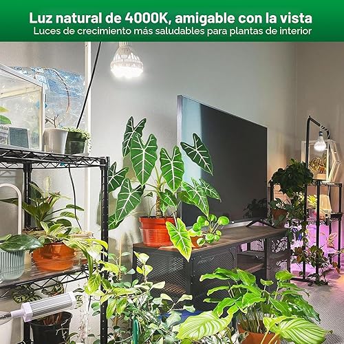 Miniatura 2 de SANSI Luces de cultivo para plantas de interior de espectro completo, bombilla de crecimiento de 36 W (equivalente a 400 W) con lente óptica