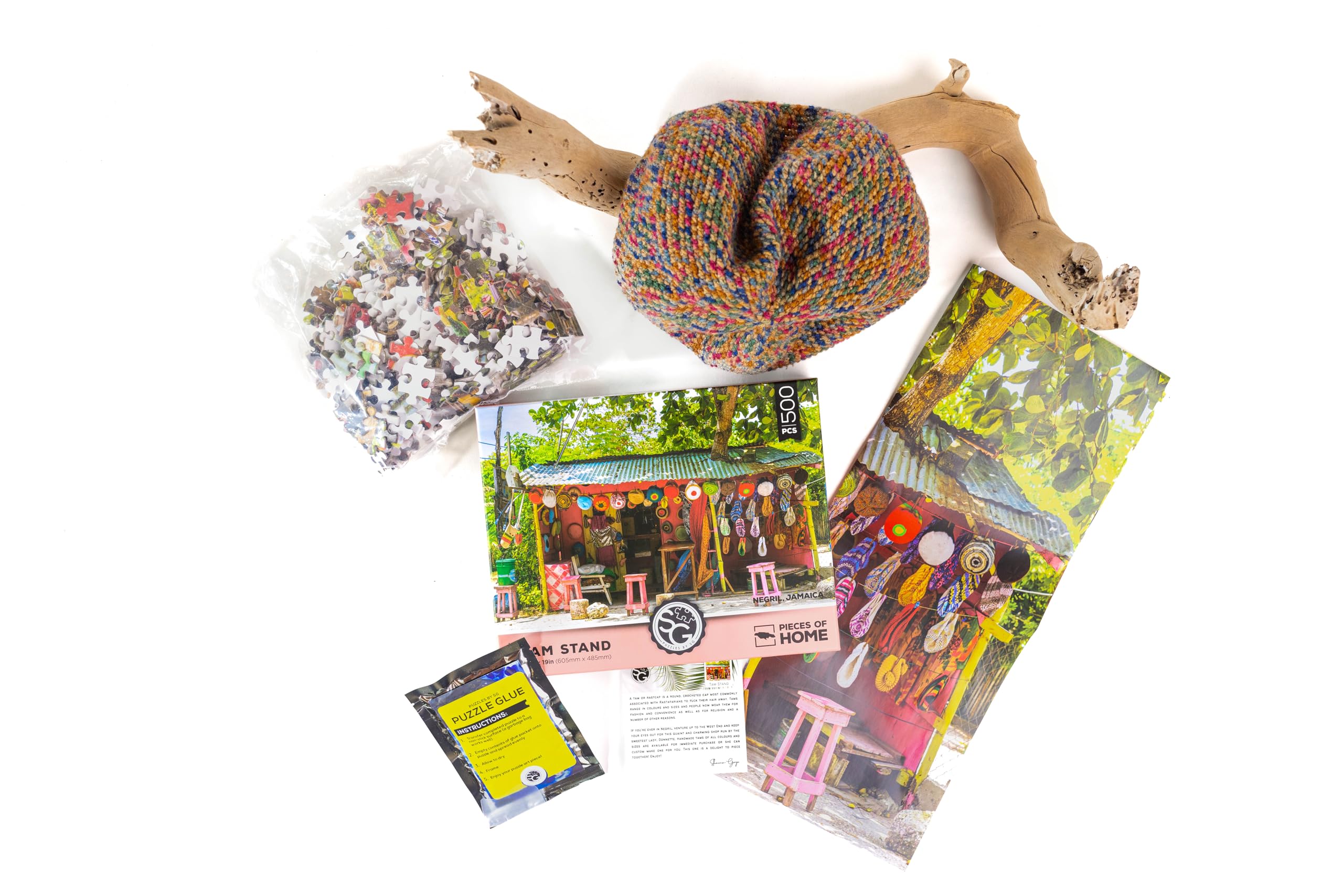 Tam Stand - Puzzle da 500 pezzi per adulti, Jigsaw Puzzles by SG di ispirazione giamaicana, con poster a grandezza naturale, pezzi testurizzati di alta qualità, regalo ideale per famiglie e