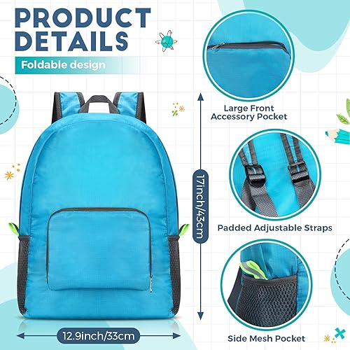 Miniatura 2 de Eccliy Paquete de 50 mochilas a granel de 17 pulgadas para niños y niñas, ligeras, para estudiantes, al aire libre, escuela, libros, 5 Colores,