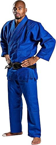 Miniatura 2 de Ronin Judo Gi - Uniforme de artes marciales profesional - Kimono azul de tejido único - perfecto para competición o entrenamiento