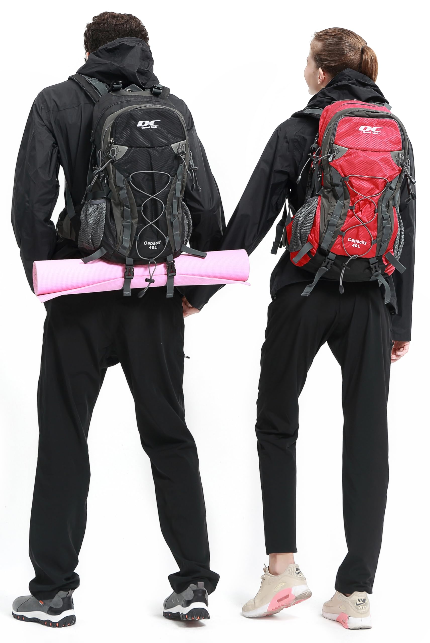 Sac à Dos Randonnée Homme Femme Sac a Dos Voyage 40L Sac à Dos Imperméable avec Housse de Pluie