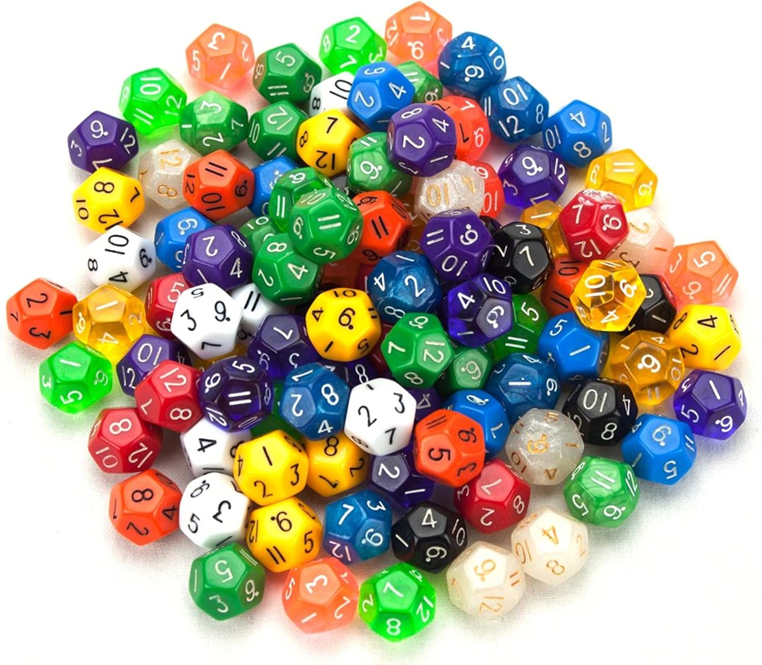 Wiz Dice Bulk Random Polyhedral Dice (D12100 Pack