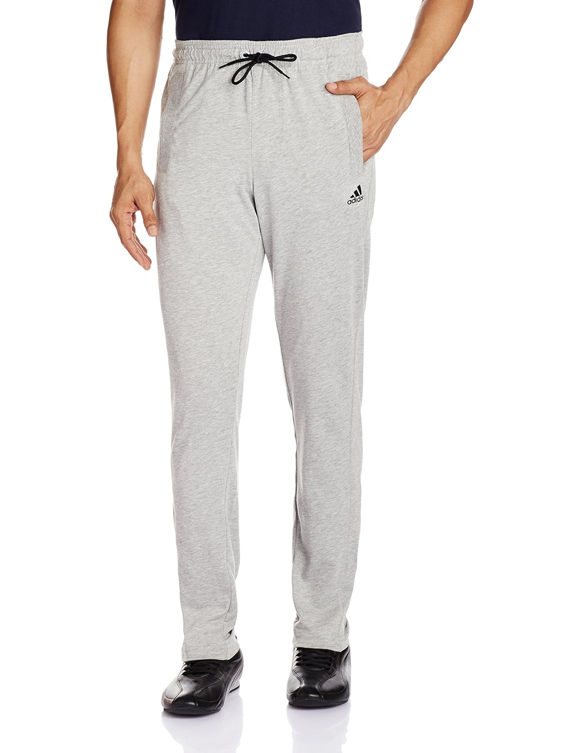 Buy Adidas Men's Cotton Track Pants (4056561106855_AP2895_L_Grey and