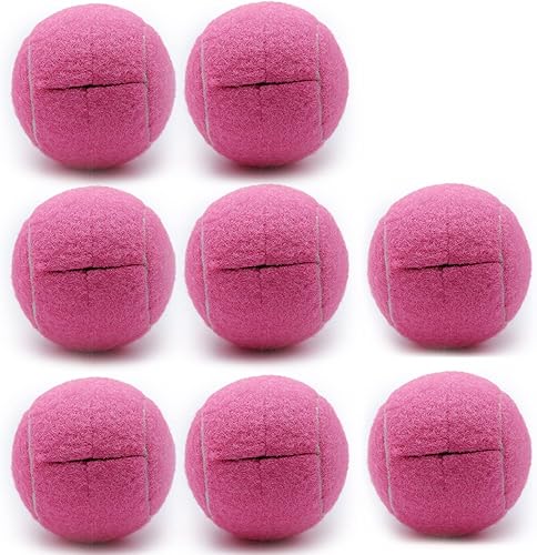 Miniatura 11 de Magicorange 8 pelotas de tenis precortadas para patas de muebles y protección del suelo, almohadillas de fieltro resistentes de larga duración