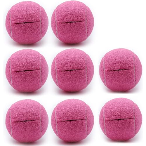 Magicorange 8 PCS Precut Walker Tennis Balls for Furniture Legs and Floor Protection, Heavy Duty Long Lasting Felt Pad Glide Coverings(Pink)