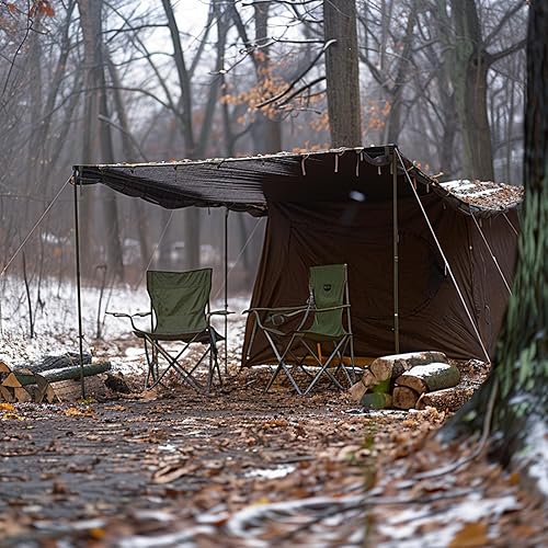 Miniatura 8 de Lona de 10 x 12 pies, lona resistente de 0.630 in, lona impermeable con ojales y bordes reforzados, resistente al desgarro, a la decoloración y a