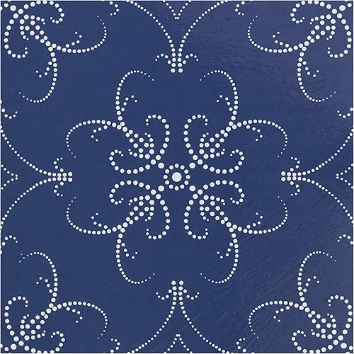 Simple Elegance by Ben&Jonah - Azulejo de vinilo autoadhesivo clásico de 12 x 12 pulgadas, color azul marino perlado, 20 azulejos de 20 pies