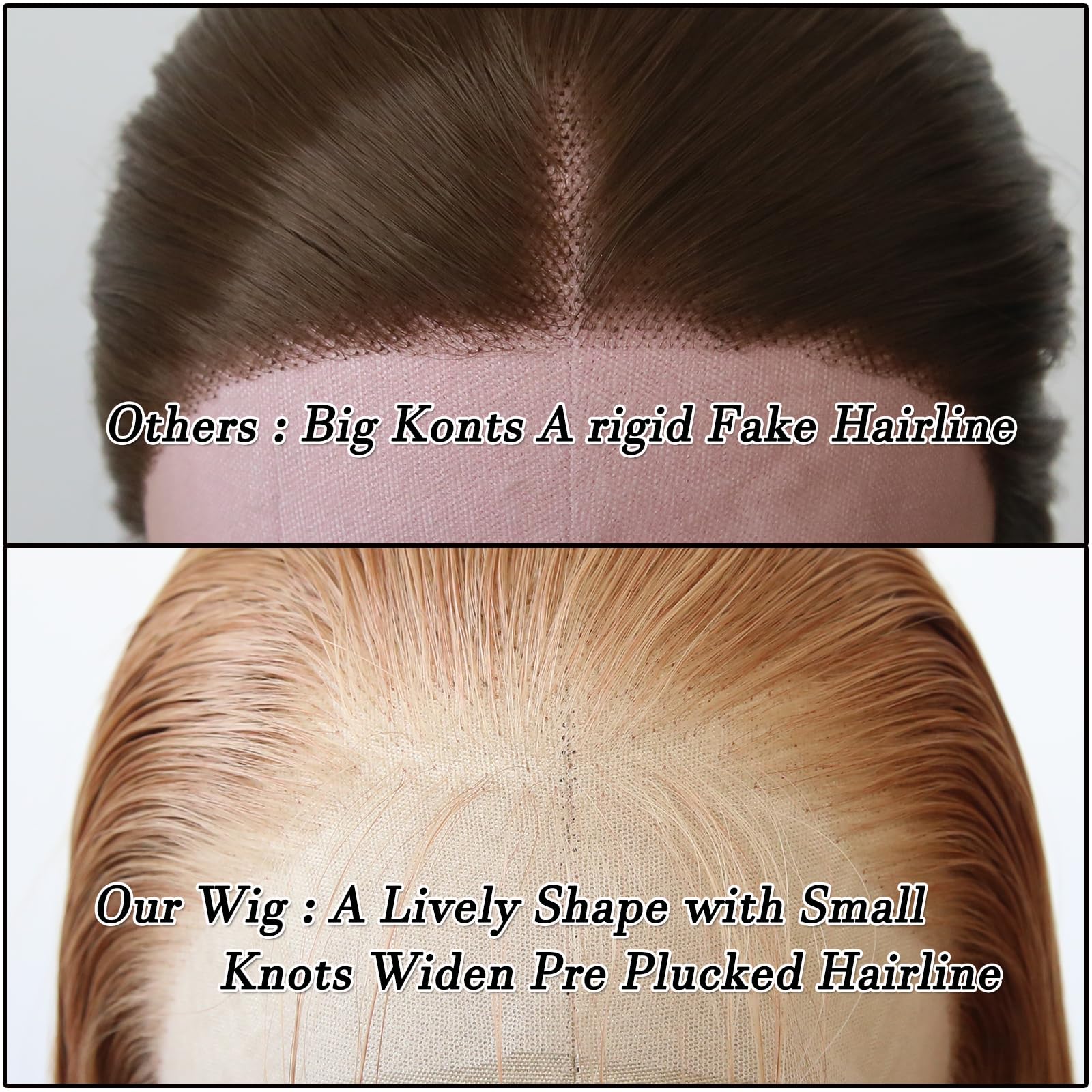 Amazon.com : BTWTRY Strawberry Blonde Wig Long Straight  display picture 1