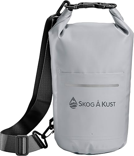 Miniatura 34 de Skog Å Kust DrySak - Bolsa impermeable con tapa enrollable para viajes y al aire libre - tamaños de 5, 10 y 20 litros Verde militar 5L,Negro paquete