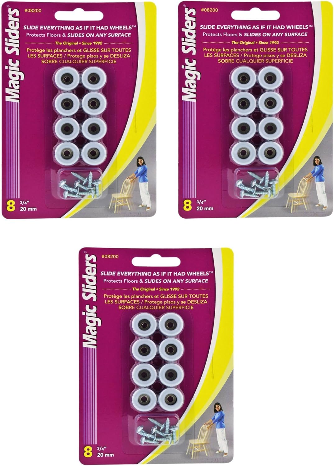 Magic Sliders 000 A A Inch Round Screw On Floor Sliding Discs Jornaldoempreendedor Com Br