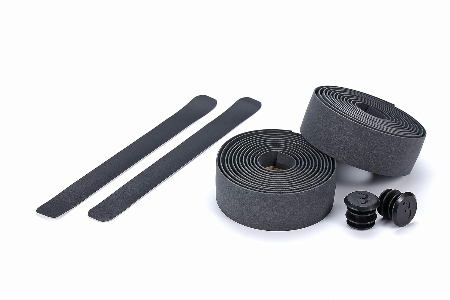 BBB Cycling Bike Handlebar Tape Road Bike I Foam Grip Bike Tape I Includes Handlebar Plugs I RaceRibbon BHT-01 Grey, 200 x 3 cm
