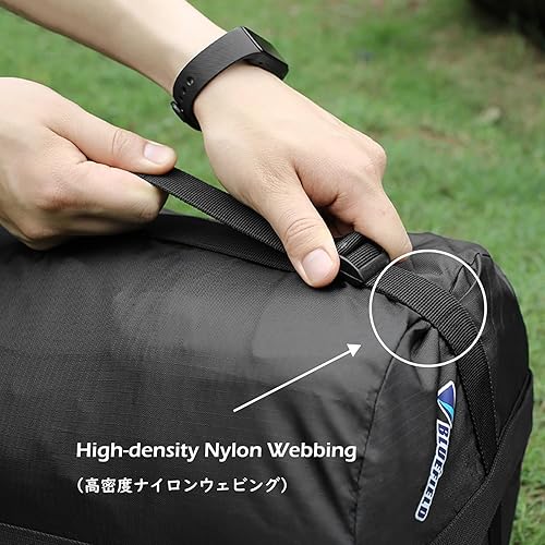 Miniatura 6 de TRIWONDER Saco de compresión de nailon para artículos de compresión, saco de dormir, bolsa de dormir con solapa para el polvo para mochileros, 02