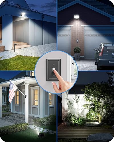 Miniatura 7 de EDISHINE Luz de inundación de 73W, luz de inundación LED de 10000LM al aire libre, IP65 impermeable, 5000K LED luz de seguridad para patio trasero,