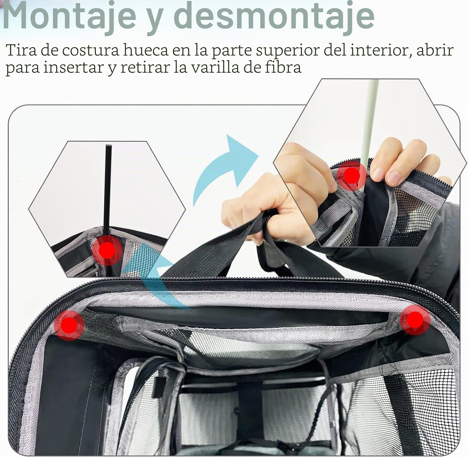 Wakytu Transportador de Mascotas Aprobado por la TSA para Gatos y Perros pequeños y medianos, Bolsa de Viaje para Perros con ventilación Adecuada, 5 Ventanas de Malla, 3 entradas, Cremalleras de