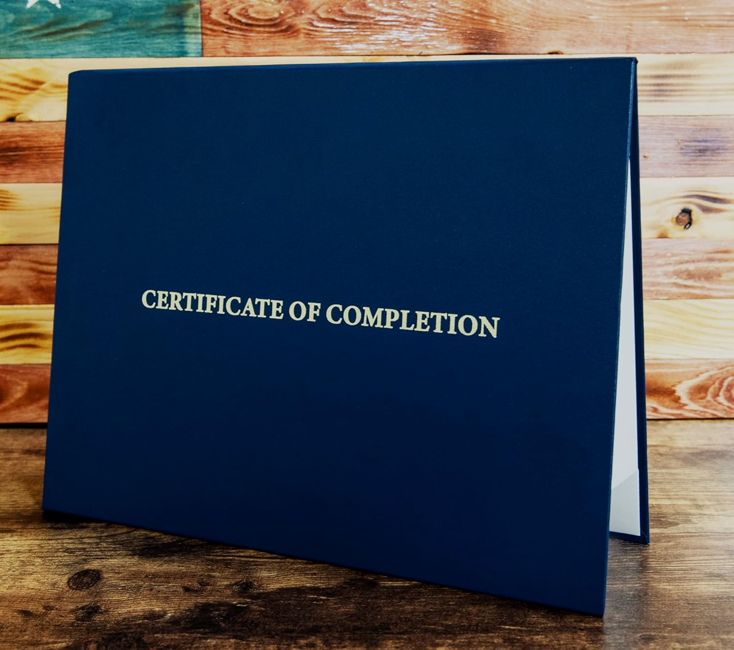 Certificate of Completion Diploma Covers for Graduates- Golden Engraved Certificate Holders for Diplomas and Appreciation Certificates (8.5X11, Maroon)