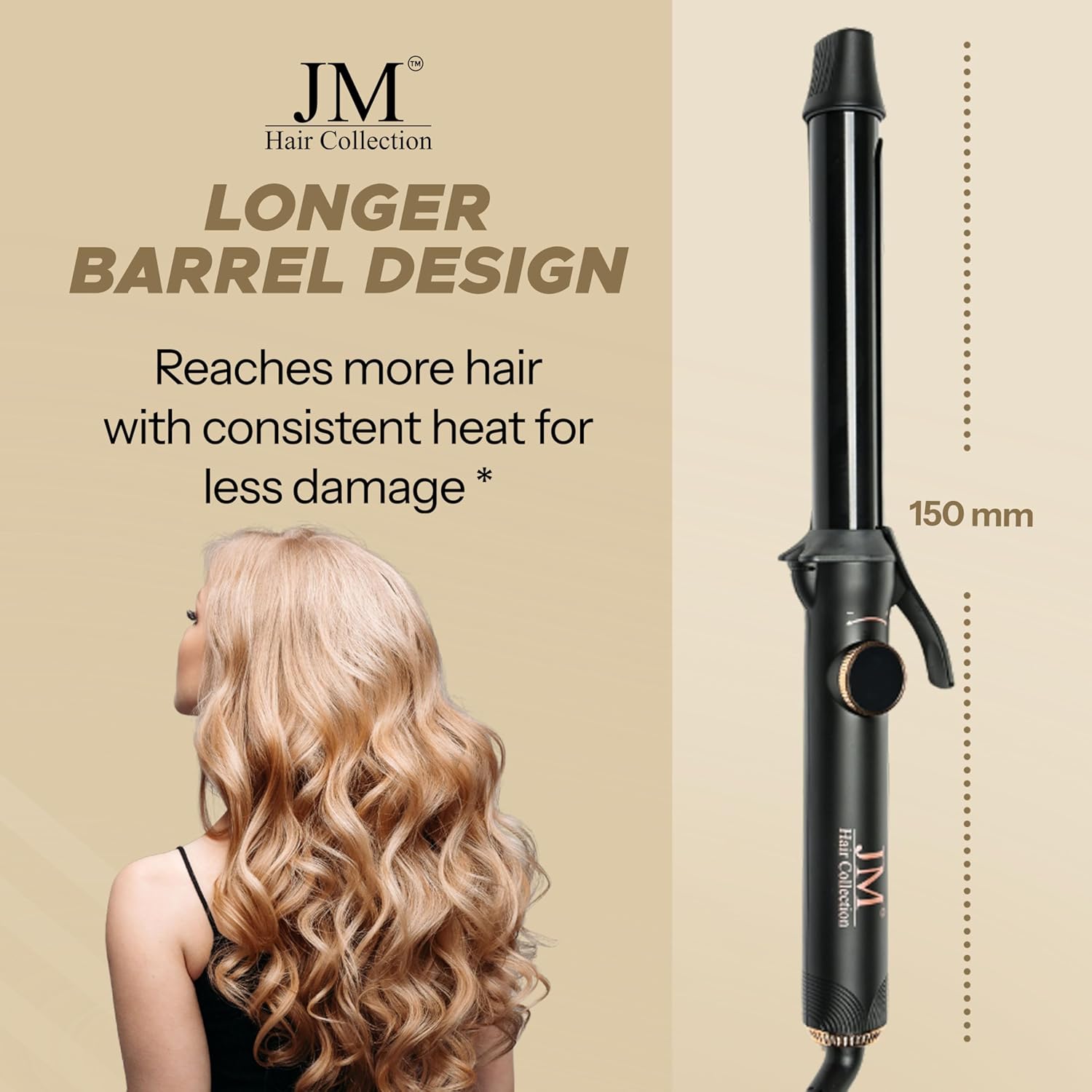 Curling Iron – 1 Inch Ceramic Barrel with Adjustable Heat, Fast Heat-Up & Frizz-Free Shine – Professional Curling Wand for Long-Lasting Curls & Waves – for All Hair Types