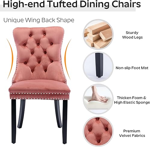 Miniatura 5 de RGZ Farmhouse - Juego de mesa de comedor redonda blanca para 4, juego de mesa de cocina circular rústica retro de 47 pulgadas, juego de comedor de 5