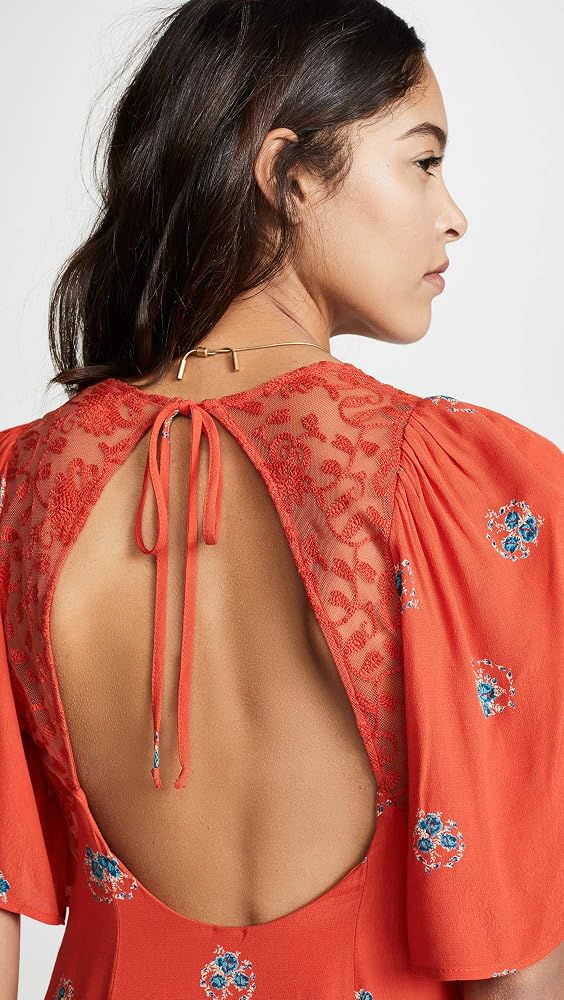 free people mockingbird mini dress Amazon.com: Free People Women's Mockingbird Mini Dress, Red, 8 : Clothing, Shoes & Jewelry