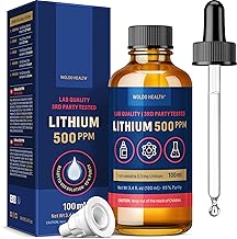 WoldoHealth Lithium Orotate 500 PPM 100 ml – High-Purity Solution, 0.5 mg Lithium/ml