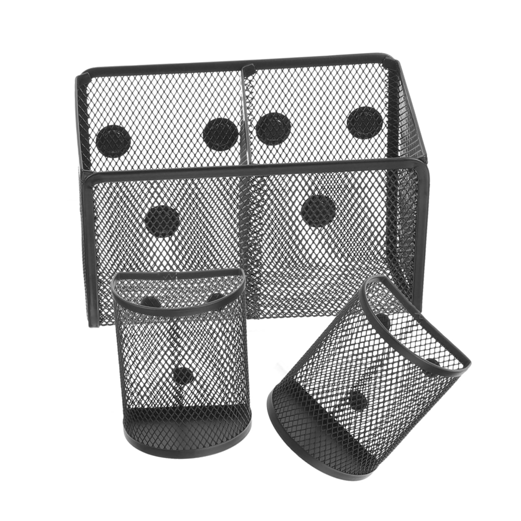 Tofficu 3piezas Portaplumas y Caja Magnética Para Rotuladores De Pizarra white Organizador De Oficina Soporte Magnético Para Salas De Clase y Escritorios
