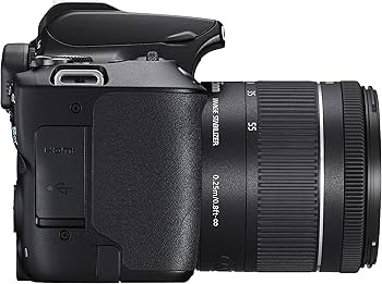 Canon EOS 250D Kit (EF-S 18-55mm f/4-5.6 IS STM) Black : Amazon.sg
