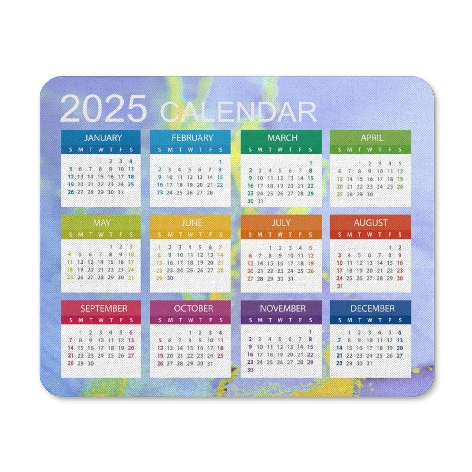 Amazon.com: 2025 Mouse Pad Calendar,Computer Mouse Pads Calendars Non-Slip Rubber Desk Mat Mousepad Gaming Office Keyboard Mat (9.45x7.87 in) : Office Products