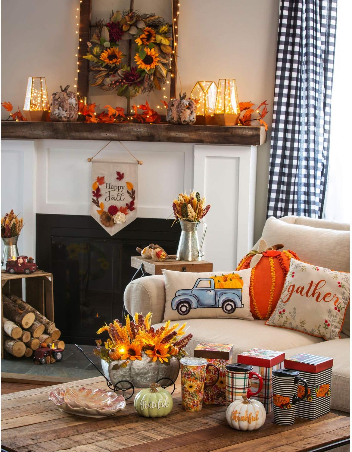 Cypress Home Beautiful Thanksgiving Fall Pumpkin Shaped Comfortable Pillow - 16 x 4 x 17 Inches Indoor/Outdoor Decoration for Homes, Yards and Gardens