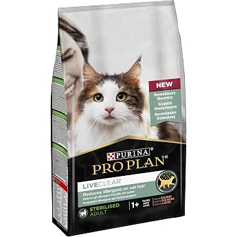 Purina PRO PLAN LiveClear Sterilised Adult 1.4 kg Complete Food for Cats With Salmon