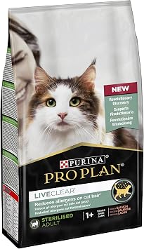 Purina PRO PLAN LiveClear Sterilised Adult 1.4 kg Complete Food for Cats With Salmon