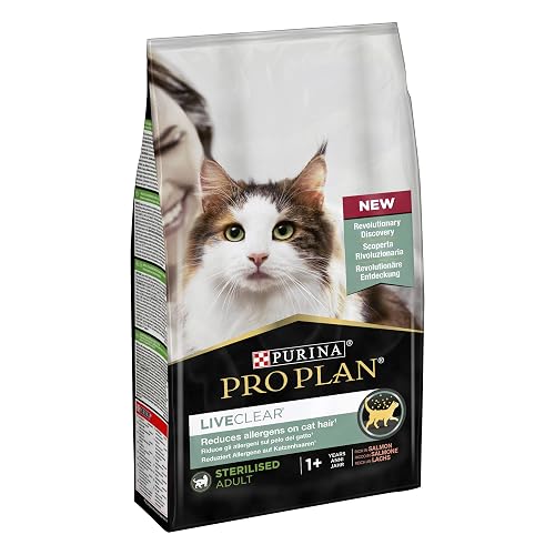 Purina Pro Plan - Pienso para gatos adultos esterilizados Purina Pro Plan Liveclear salmón 1,4 kg