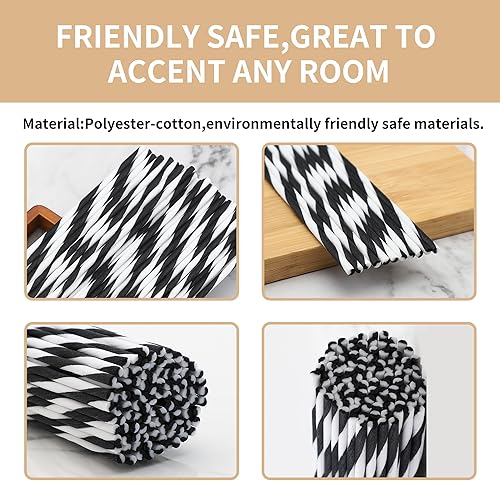 Miniatura 18 de VFULIE 100 varillas difusoras de junco, varillas de madera de ratán natural de 10 pulgadas, aceite esencial, difusor de aroma, repuesto