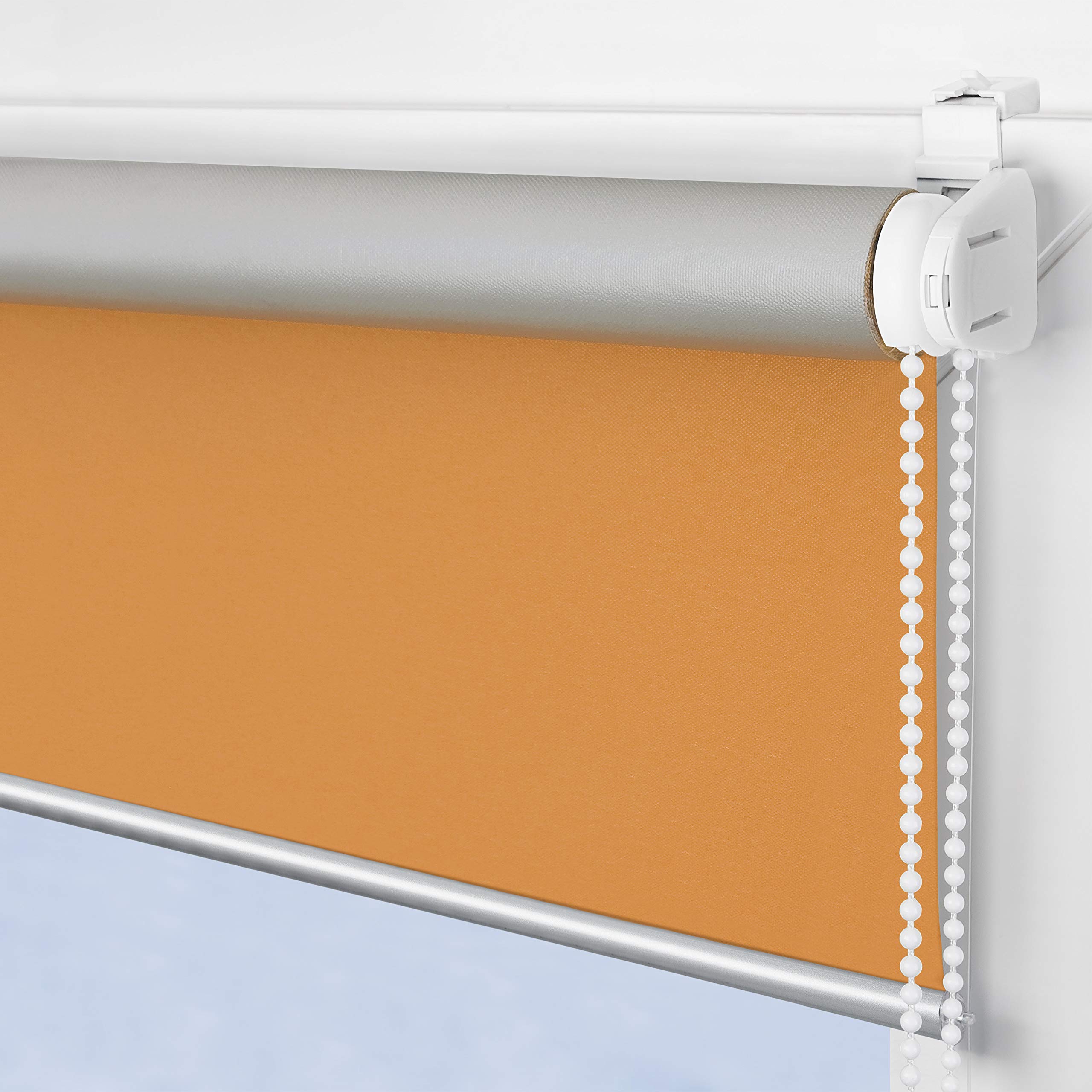 ROLLMAXXX Tenda a rullo oscurante senza foratura Bianco | Tenda termica Klemmfix per finestre e portefinestre, Con comando a catena, oscurante e termoisolante, Misura a scelta