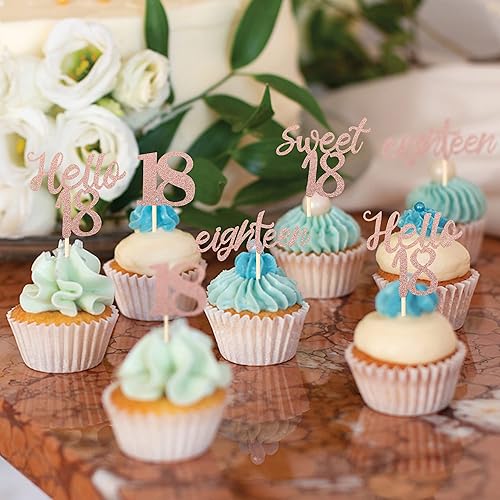 Vista 76 de 30 piezas de decoración para cupcakes de cumpleaños 15 con purpurina Hello 15 Mis membrillo quince dulces 15 dulces 15 decoración de pasteles