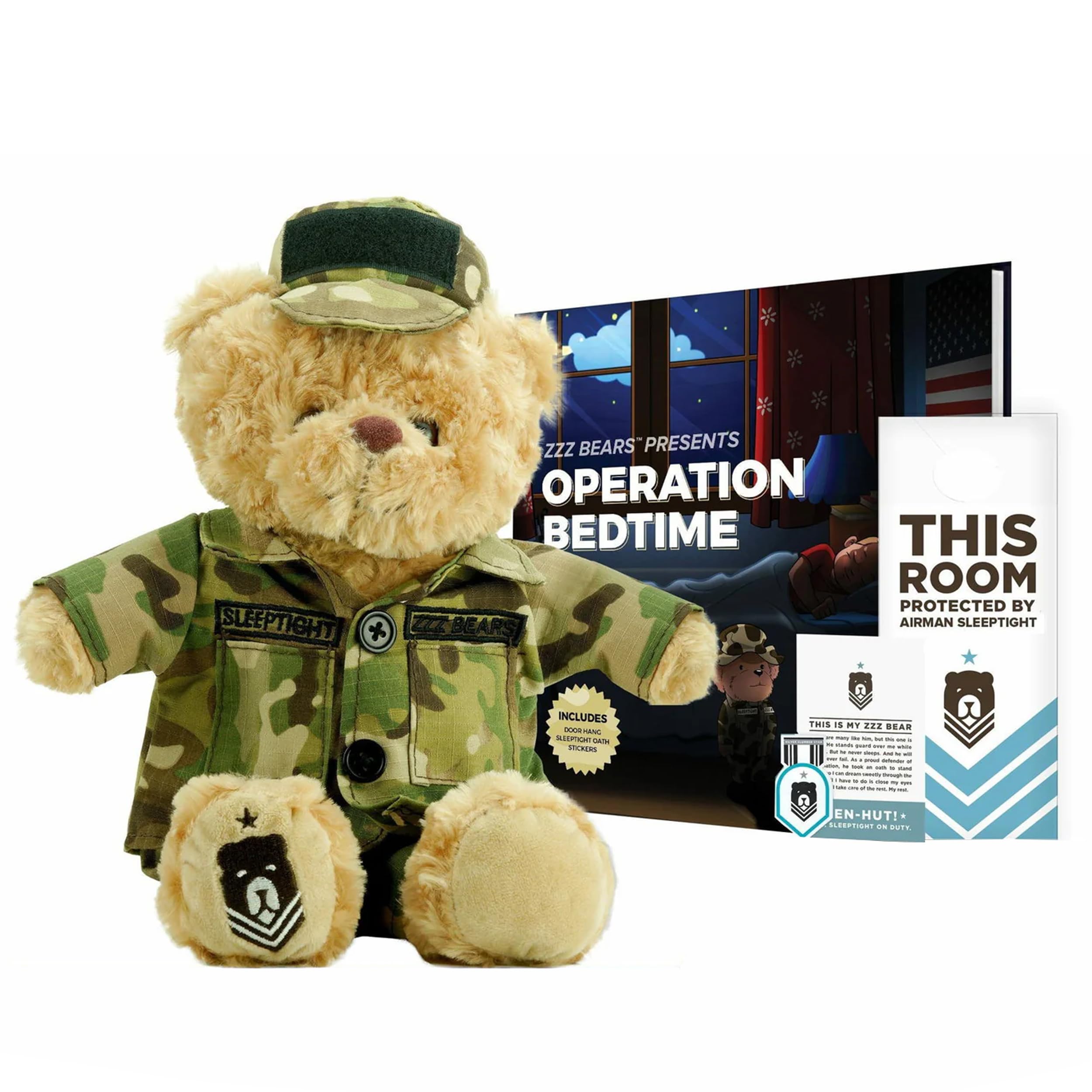 Amazon.com: ZZZ Bears Airman Sleeptight Air Force Teddy Bear with